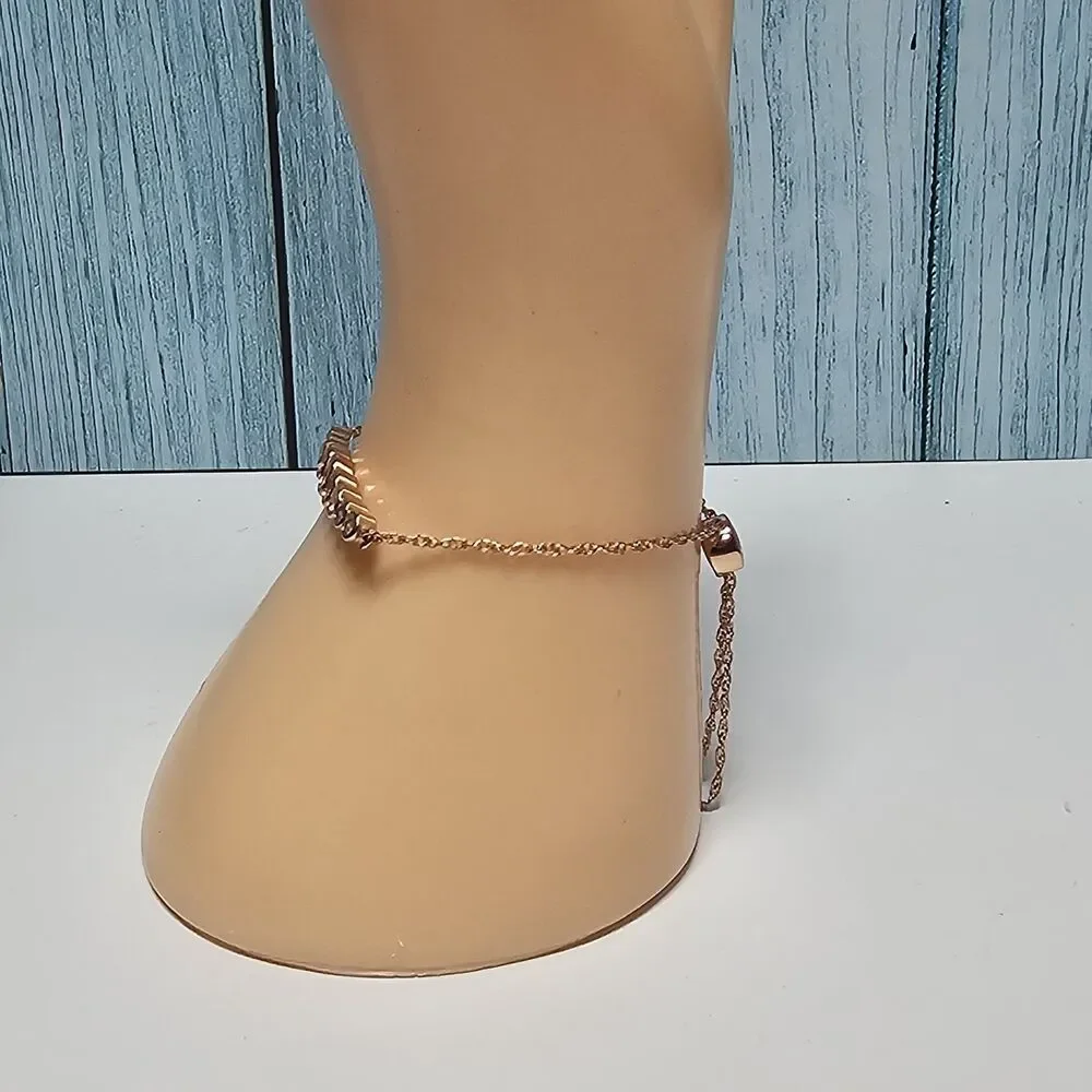 Kate Spade Full Circle Round Bezels Bolo Slider Bracelet Rose Gold Adjustable - Picture 3 of 10